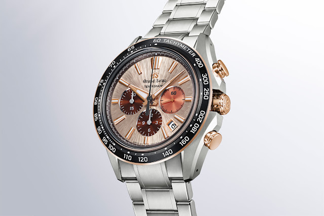 Grand Seiko Tentagraph SLGC006 with copper-pink dial inspired by Mt. Iwate