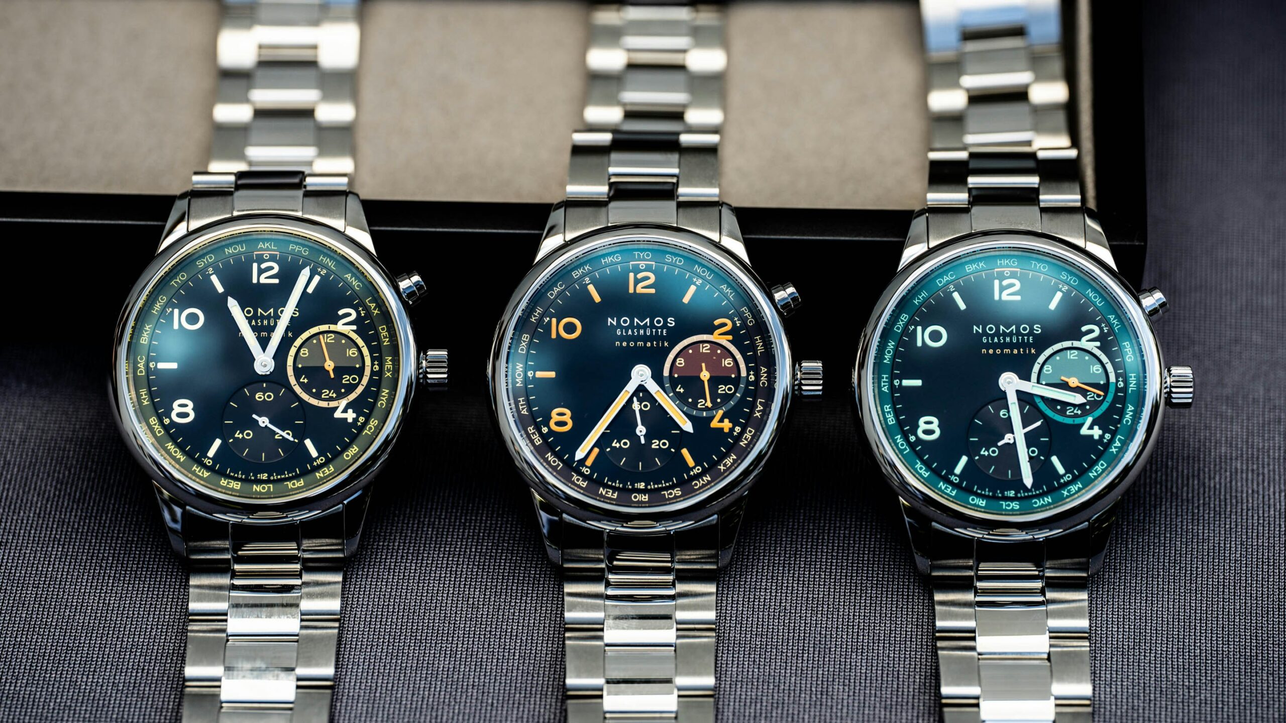 Introducing: The Nomos Club Sport Neomatik Worldtimer ‘Night Navigation’ Editions (Live Pics)