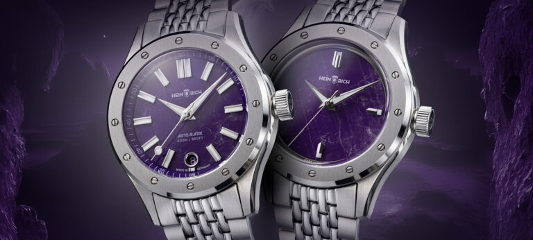 Heinrich Does Purple Right With Its Helicoprion Amethyst Watches