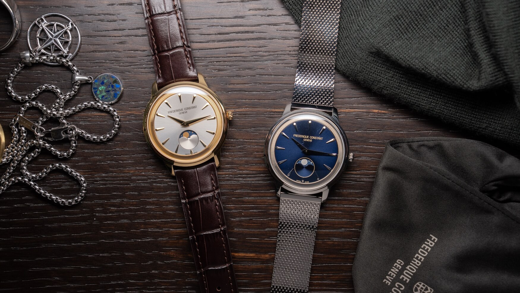 Frederique Constant expands its Classics Moneta Moonphase range with two new models