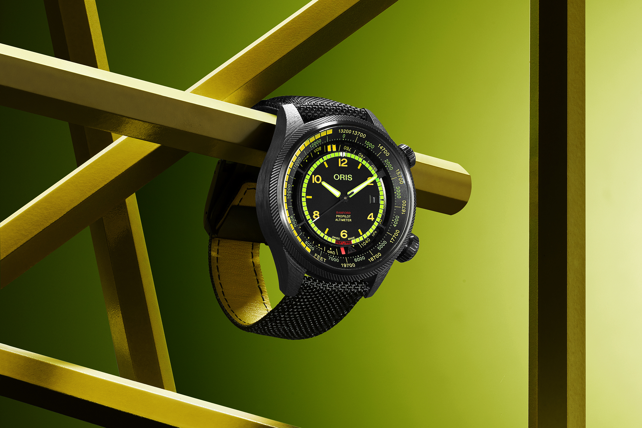 Introducing – The Oris x Bamford ProPilot Altimeter Mission Control