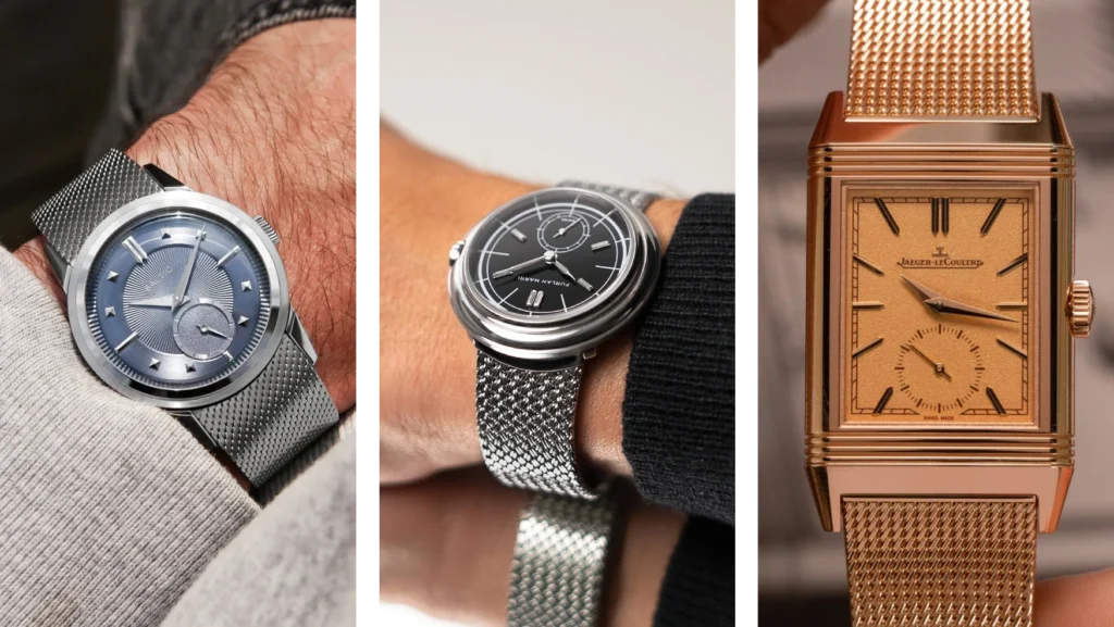 The watches making the most of mesh bracelets, a century-old art