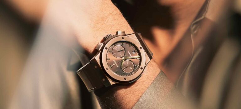 The Hublot Classic Fusion Chronograph Bronze Brown Watch Merges The Classic Warmth And Charm of Bronze With Modern Horology