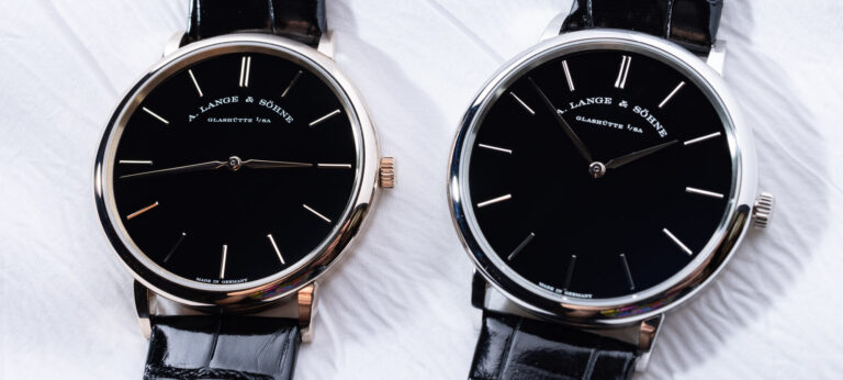 Hands-On: At The Audrain Newport Concours With The A. Lange & Söhne Saxonia Thin Watches With Onyx Dials