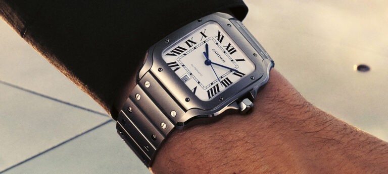 New Release: Cartier Santos de Cartier Watches With Titanium Cases And Lumed Black Dials