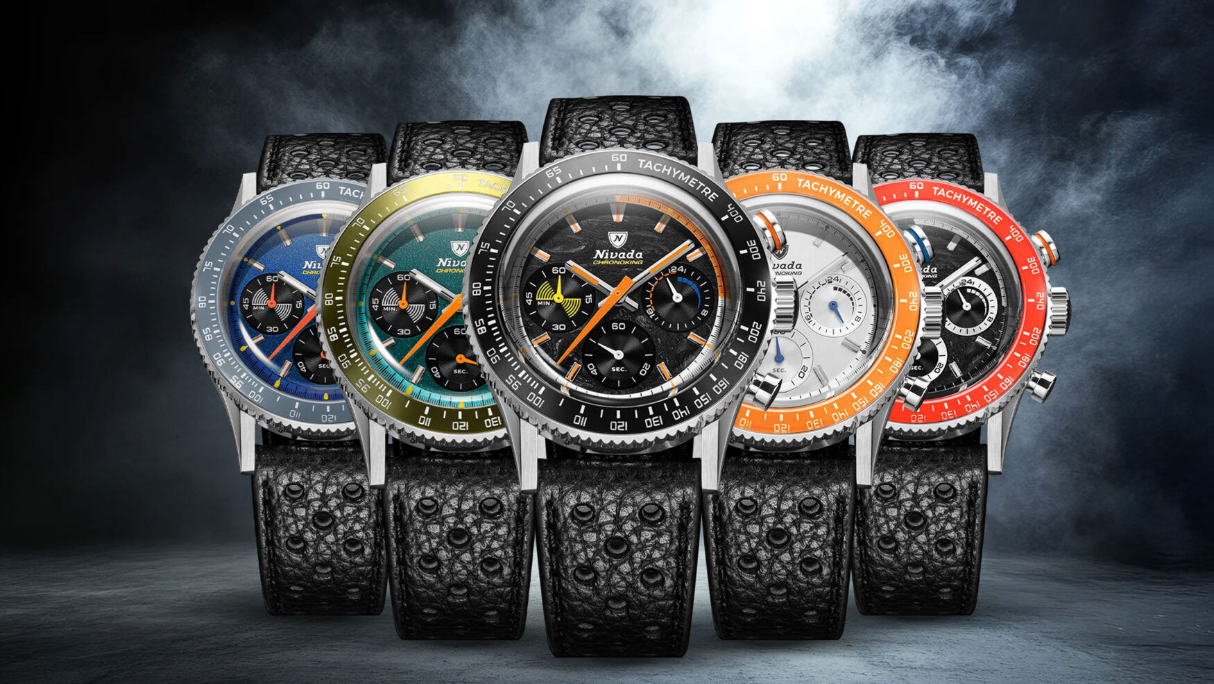 Nivada Grenchen unleashes 5 customisable chronographs with the new Chronoking Racing