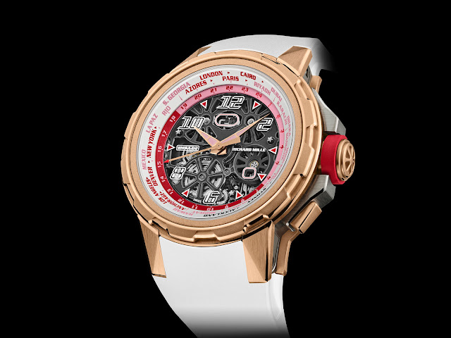 Richard Mille presents the RM 63-02 Automatic Worldtimer in red gold and titanium