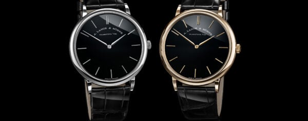 Introducing – The New A. Lange & Söhne Saxonia Thin Onyx Editions, in Honeygold or Platinum