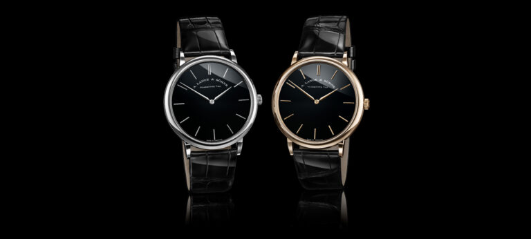 New Release: A. Lange & Sӧhne Saxonia Thin Onyx Dial Watches