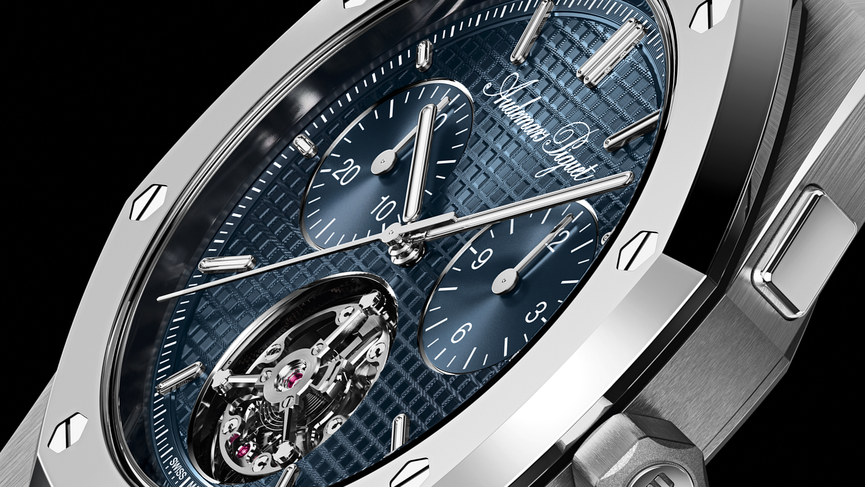 Audemars Piguet’s Royal Oak “Jumbo” RD#5 pairs a flyback chronograph with a flying tourbillon in an ultra-thin package