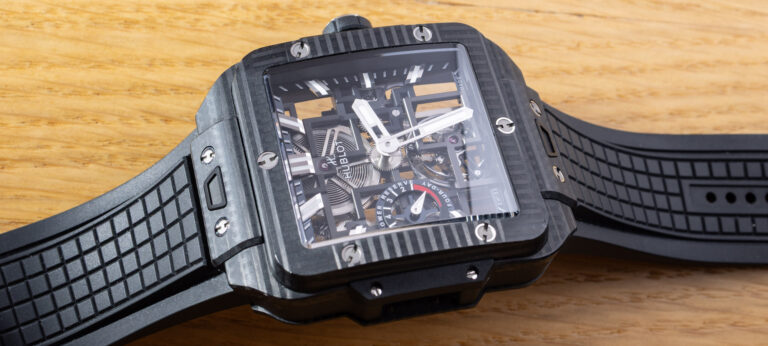 Hands-On: Hublot Square Bang Tourbillon 4-Day Power Reserve 3D Carbon Watch