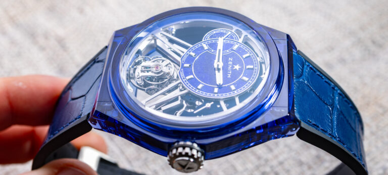 Zenith Defy Zero G Blue Sapphire Watch Hands-On: An Expression Of Spectacle & Chronometry