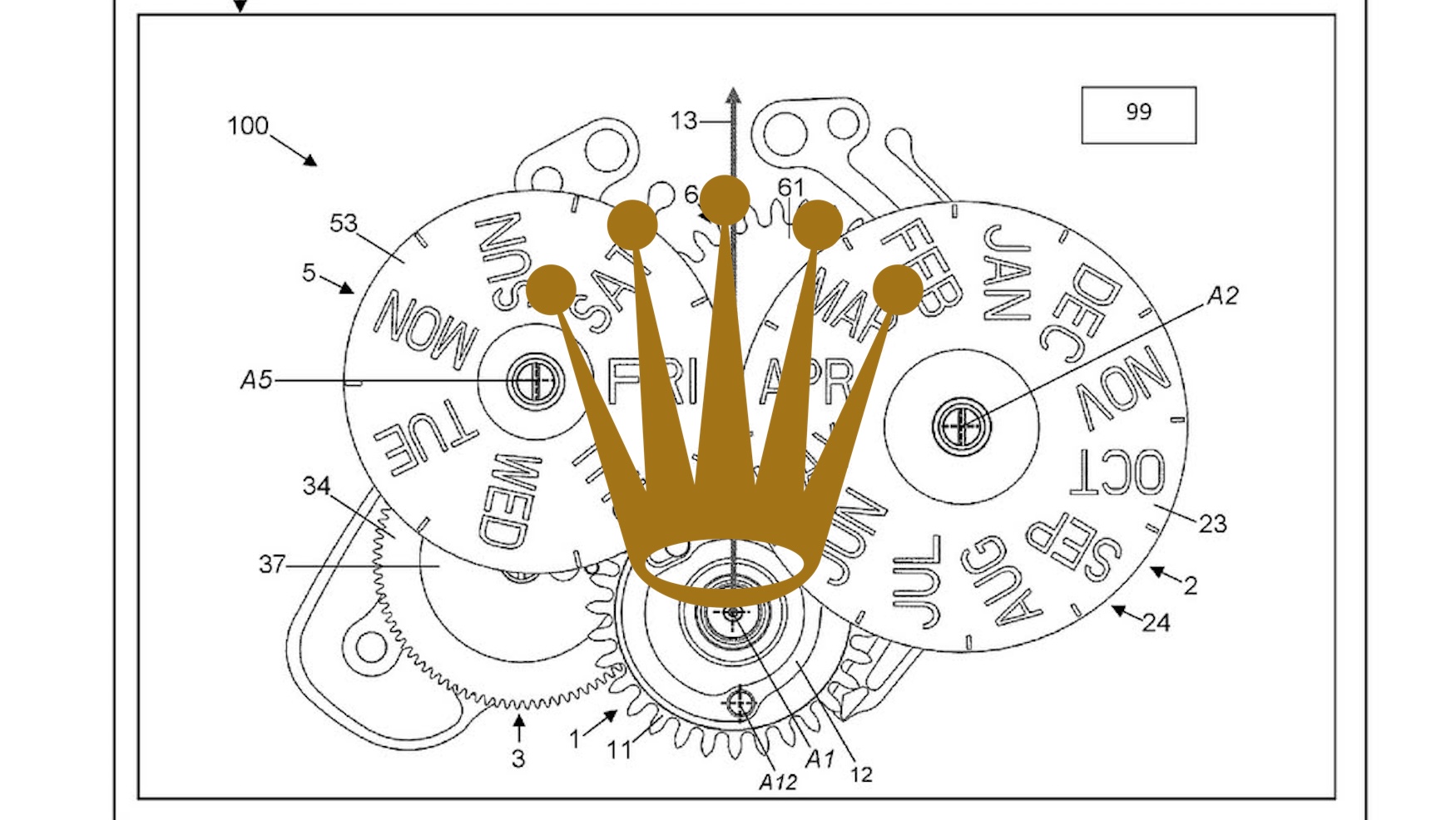 New Rolex patent suggests the Crown may make a modern triple calendar watch