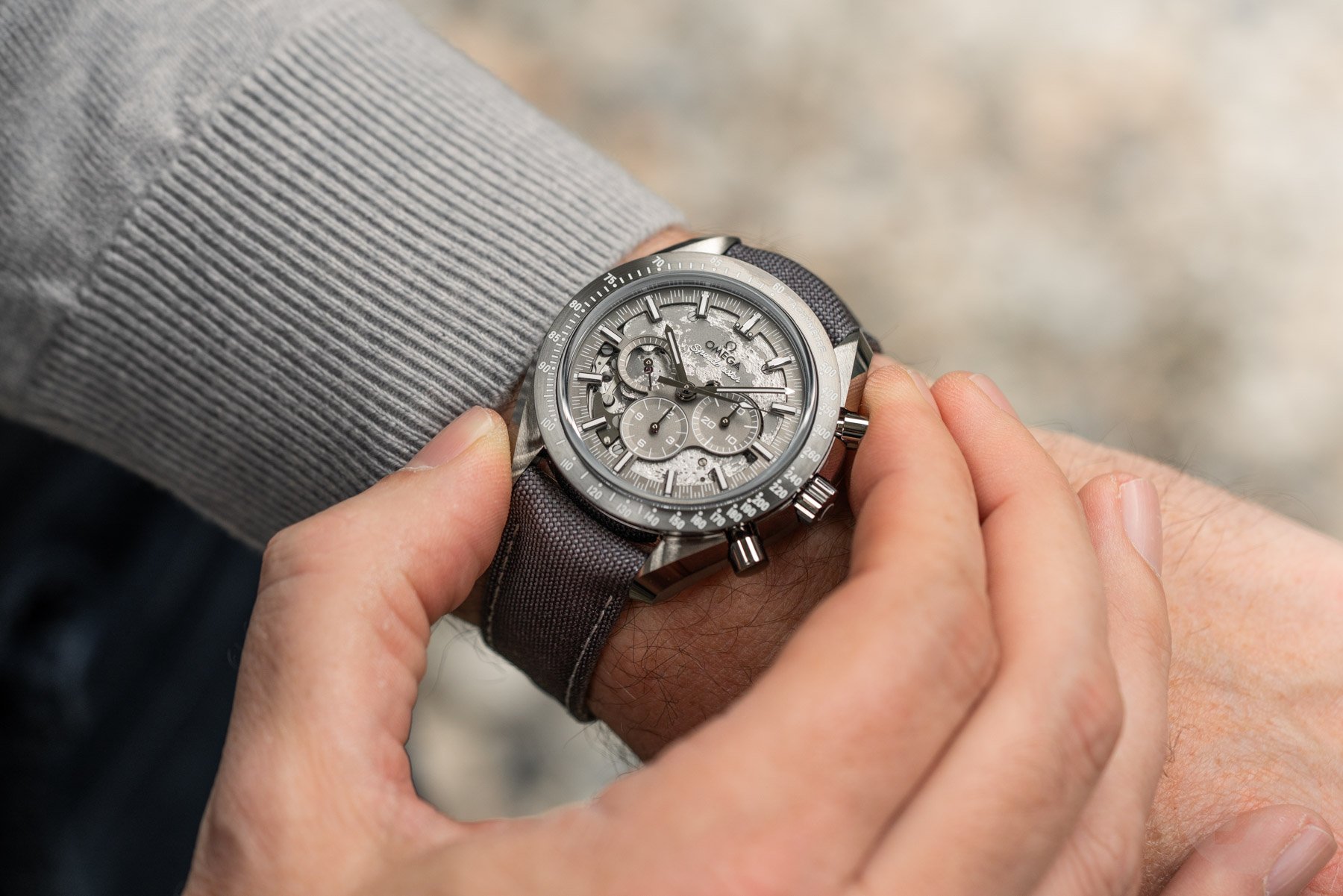 Hands-On: The New Omega Speedmaster Grey Side Of The Moon With Caliber 3869