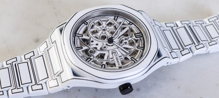 Hands-On: D1 Milano Skeleton White Sketch Watch