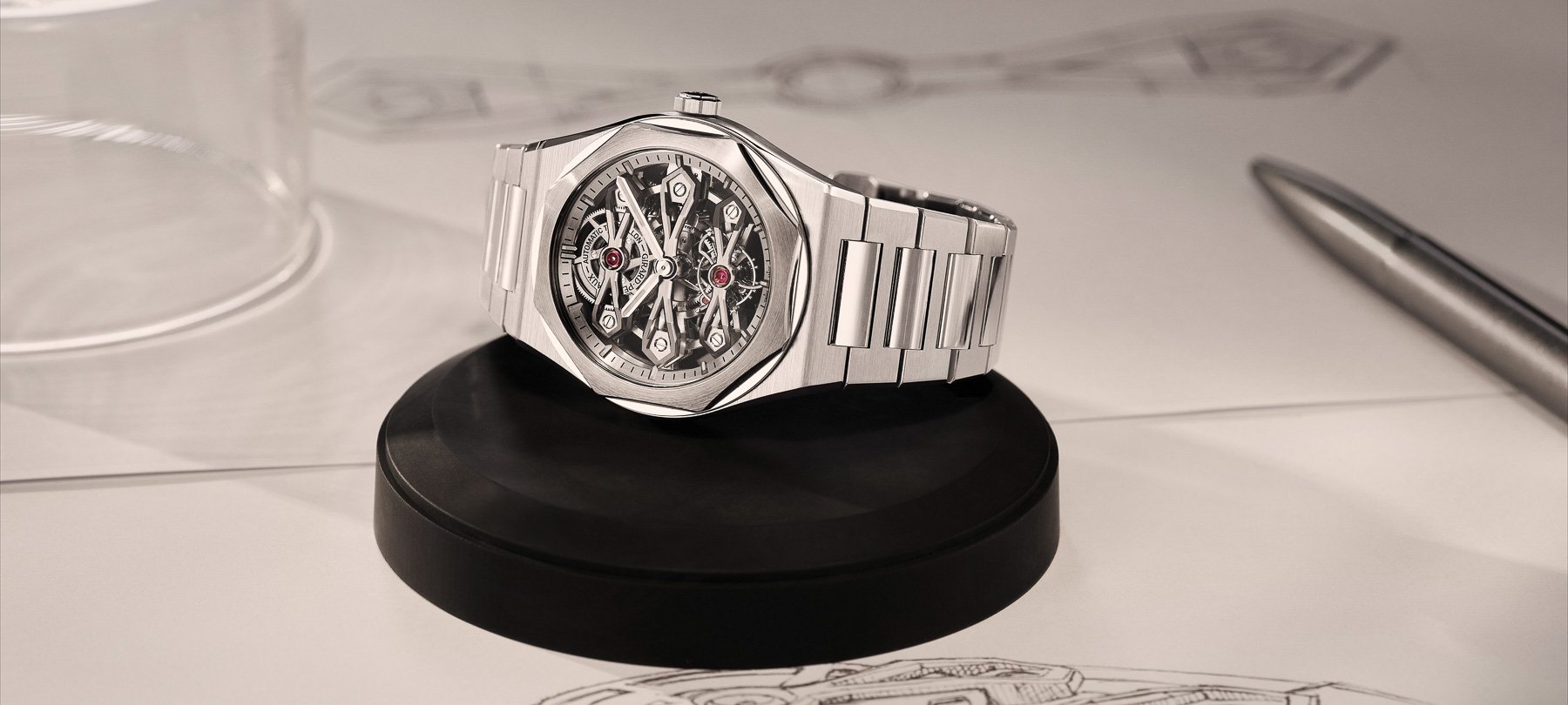 Introducing: The Girard-Perregaux Laureato Three Gold Bridges