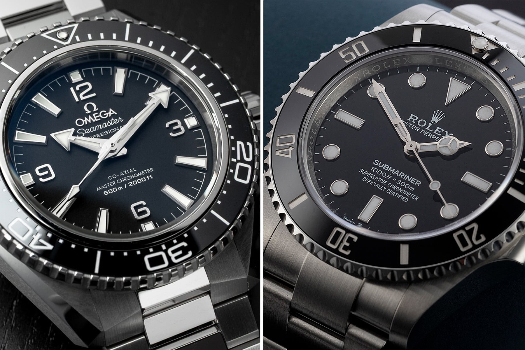 Sunday Morning Showdown: Omega Seamaster Planet Ocean 600M Vs. Rolex Submariner Ref. 124060