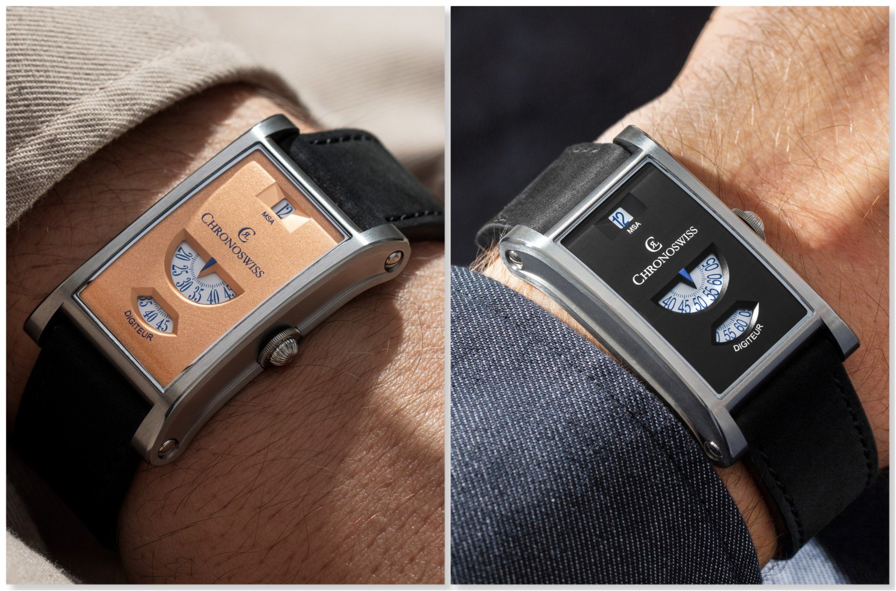Introducing: The Chronoswiss Neo Digiteur Sand And Granit — Two Homage “Montres Sans Aiguilles” In Steel