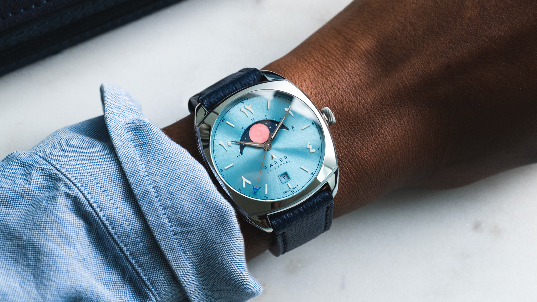 Farer expands its Moonphase line with Stratton and Burbidge Eastern Arabic
