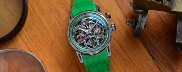 First Look – A new Green Edition of the Louis Moinet Impulsion Titanium Chronograph Tourbillon