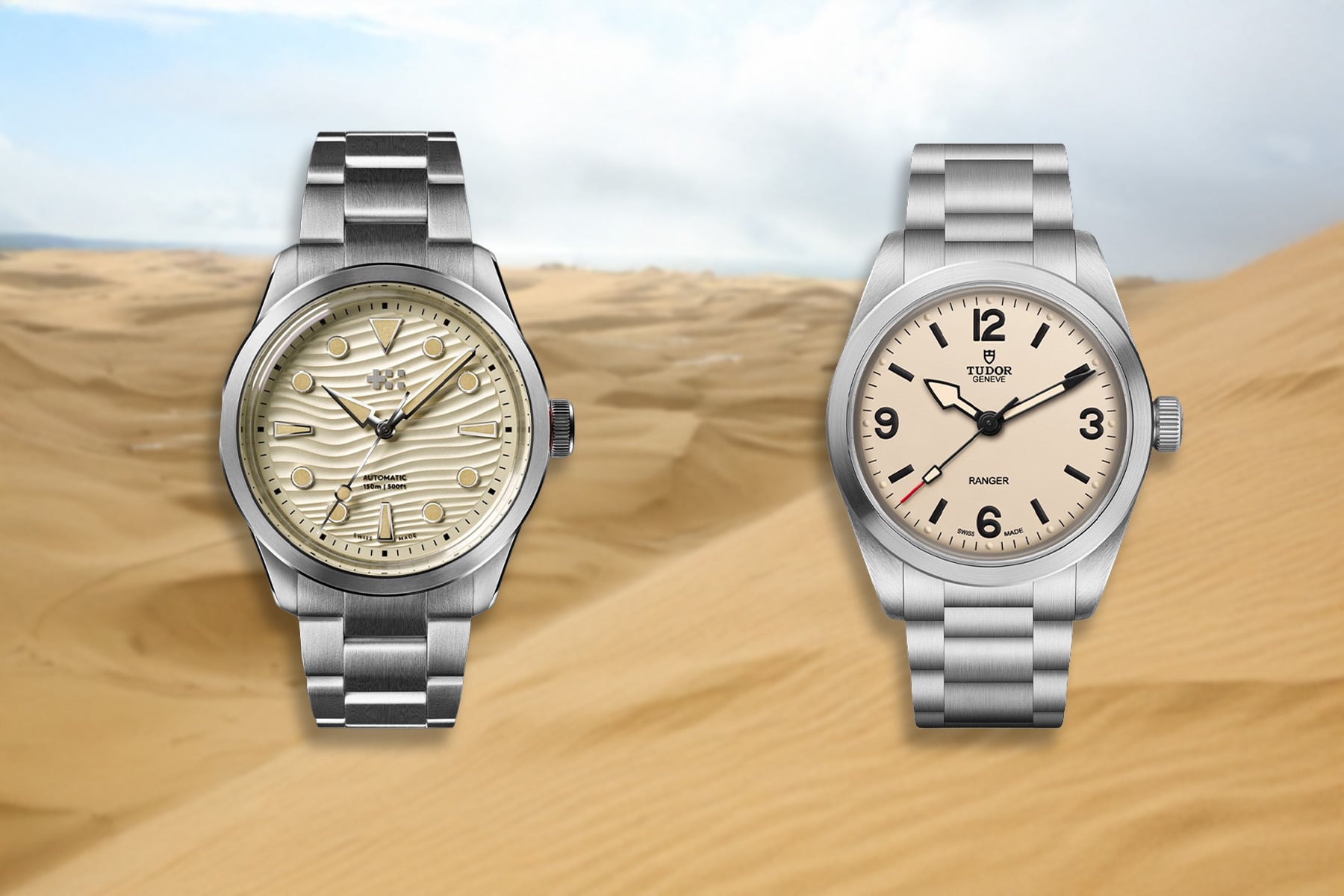 Sunday Morning Showdown: Tudor Ranger Dune White Vs. Christopher Ward C65 Dune Aeolian Sand
