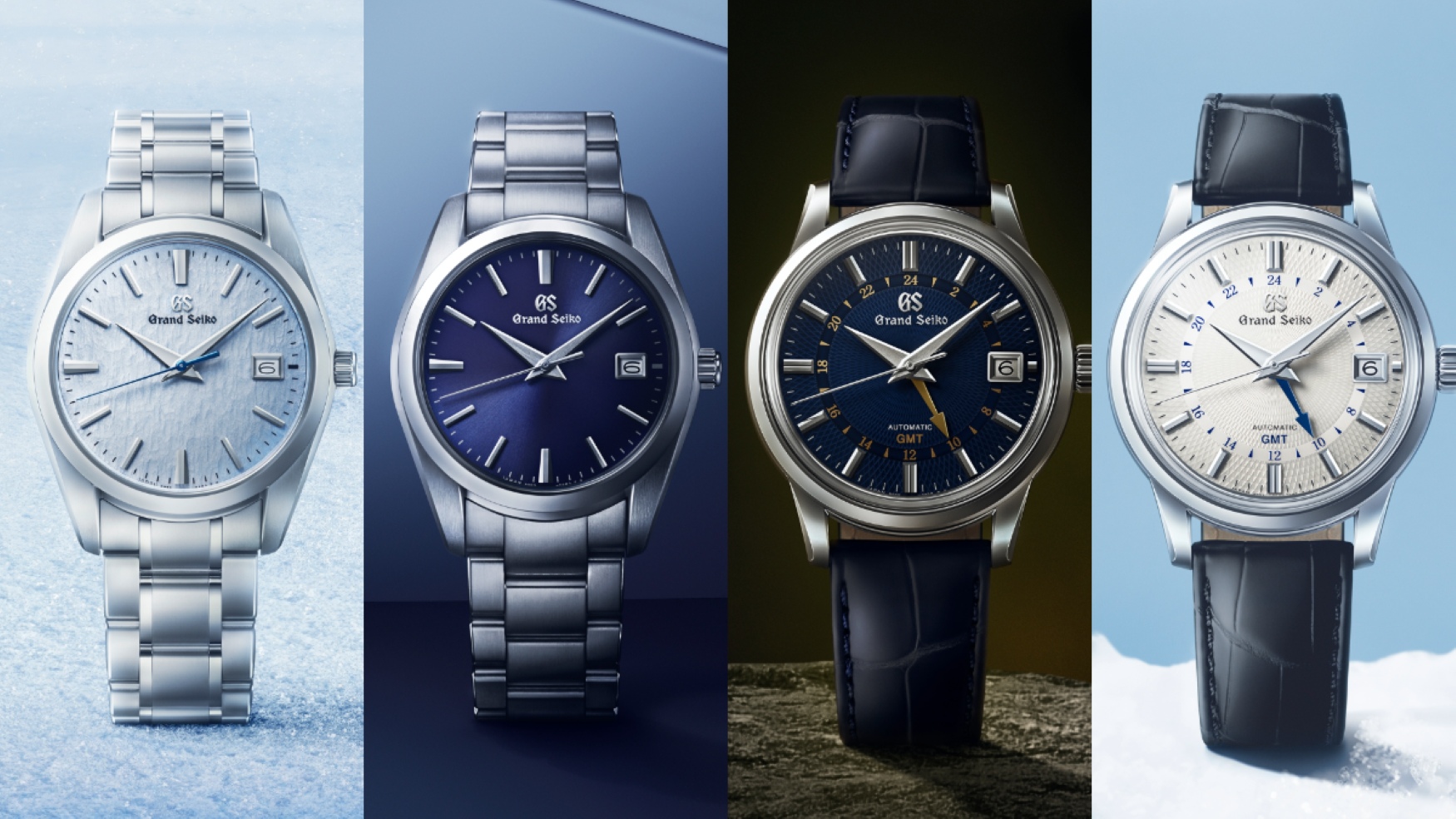 Grand Seiko expands its Elegance and Heritage lines with two GMTs and two 9F quartz pieces