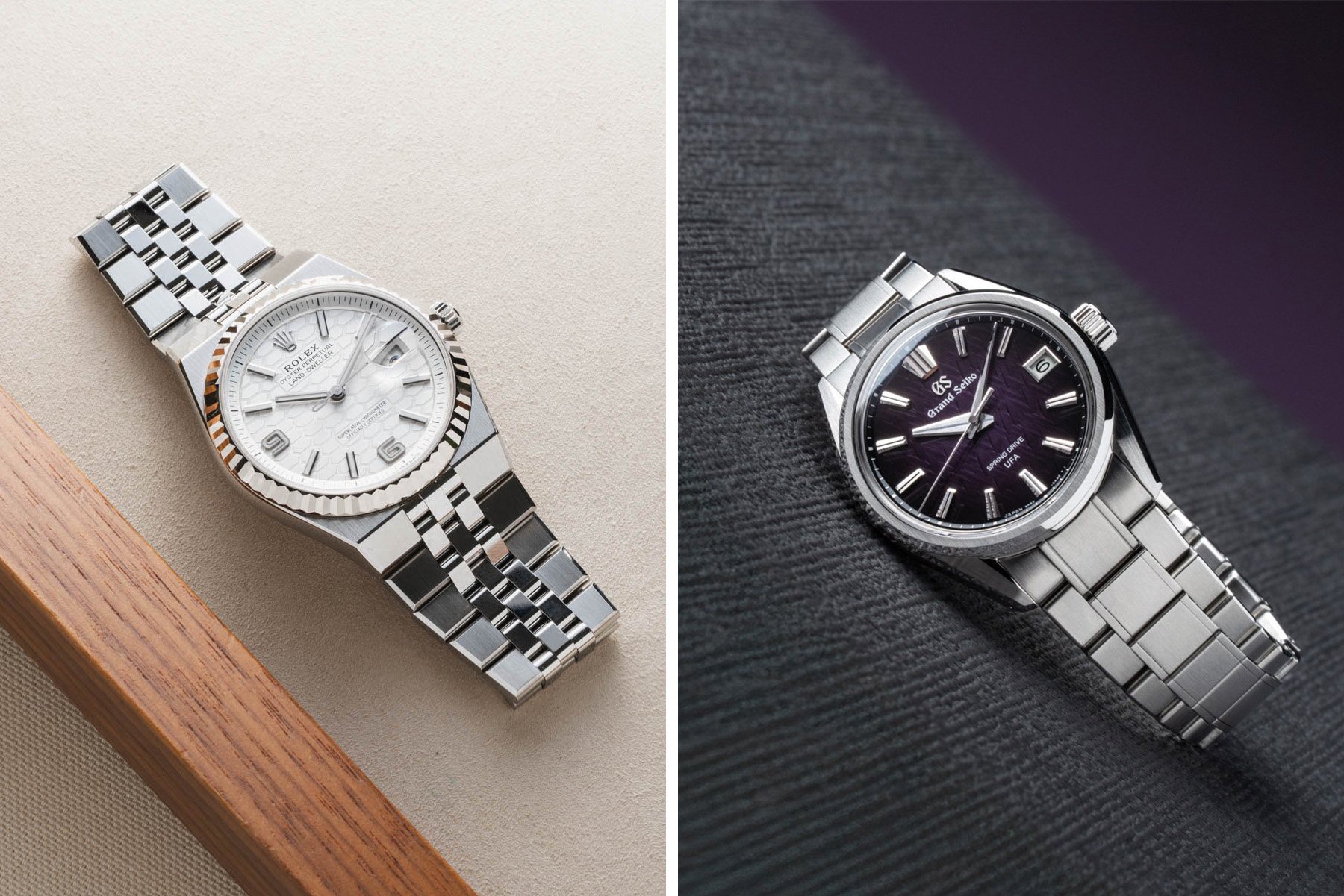 Sunday Morning Showdown: Rolex Land-Dweller 36 Vs. Grand Seiko SLGB005