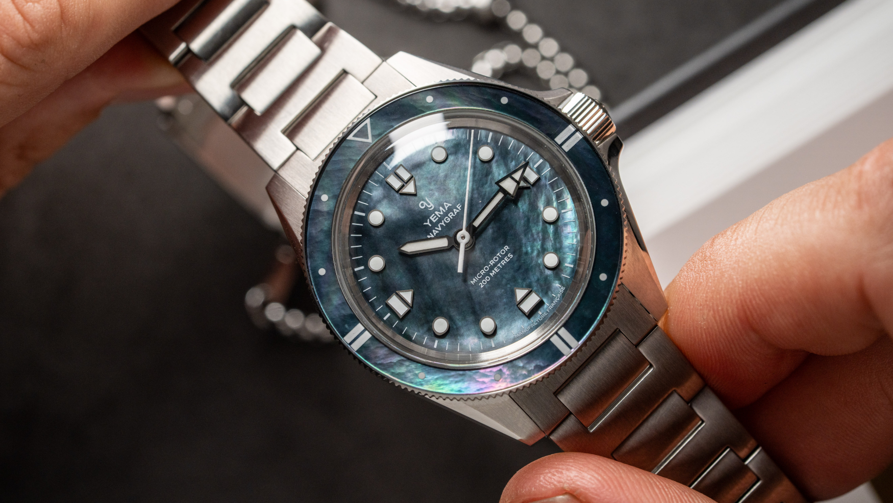 Yema balances beauty and brawn with the Navygraf Pearl CMM.20