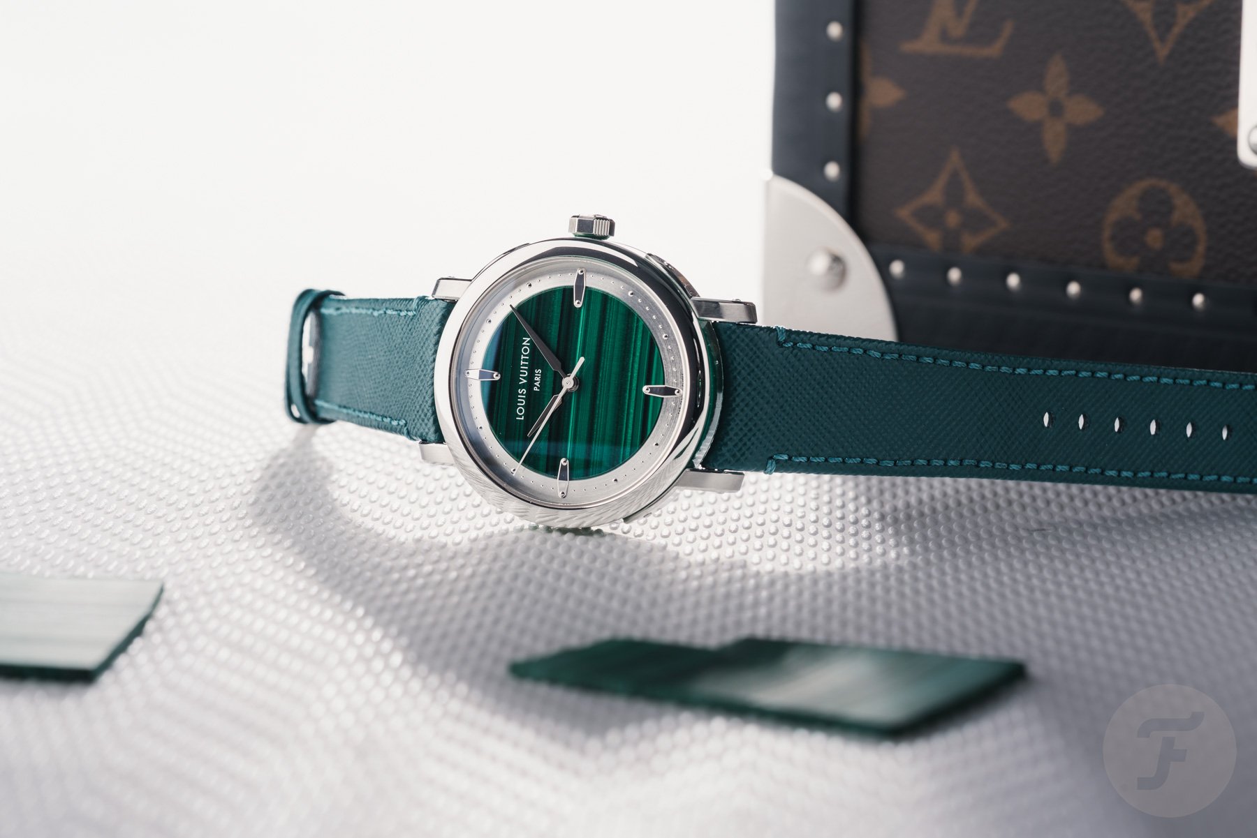 Hands-On With The Louis Vuitton Escale Malachite: A Soft-Rock Watch With A Touch Of Platinum