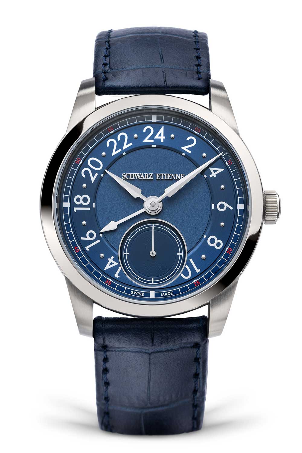 Schwarz Etienne 1902 GMT Silver and Blue Models