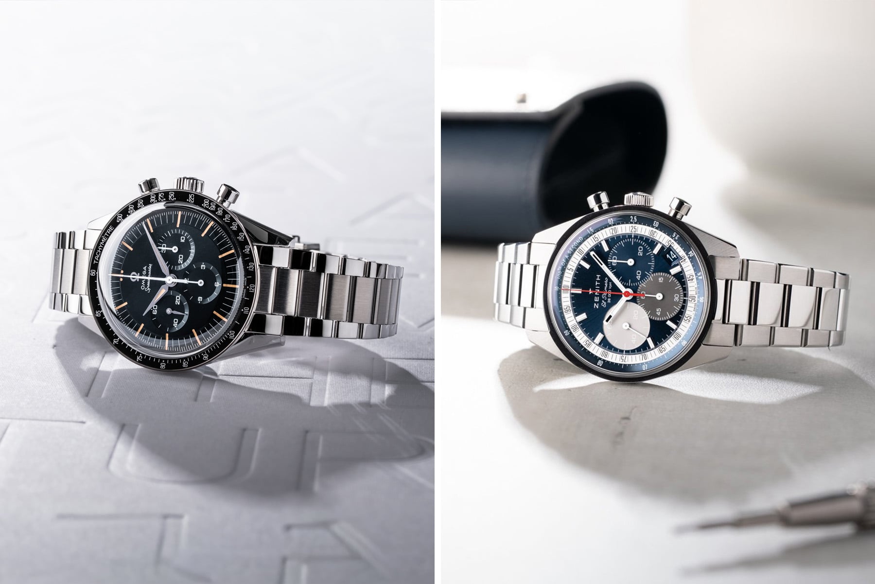 Sunday Morning Showdown: Zenith Chronomaster Original Vs. Omega Speedmaster FOiS