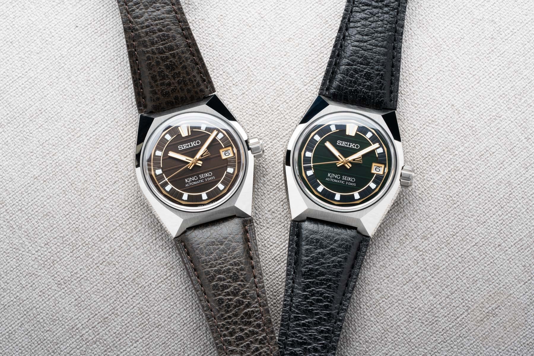 Introducing: The King Seiko Vanac SLA093 And SLA095 On Leather Straps