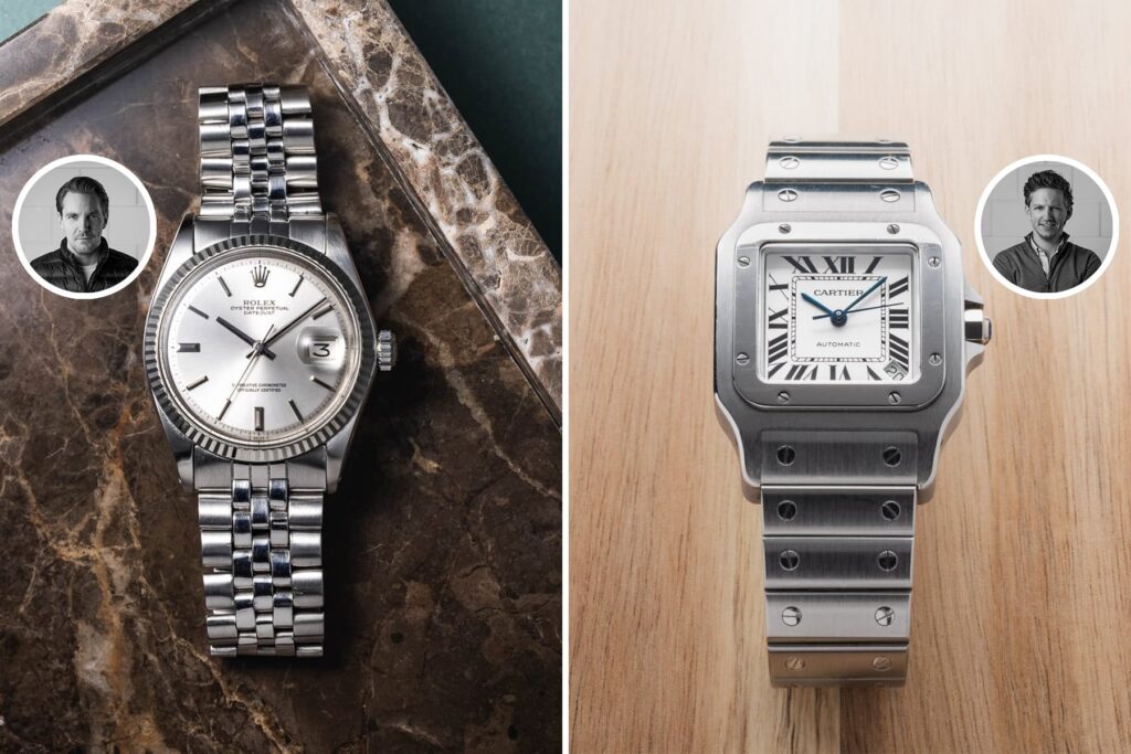 Sunday Morning Showdown: Thomas’s Rolex Datejust Ref. 1601 Vs. Daan’s Cartier Santos Galbée XL