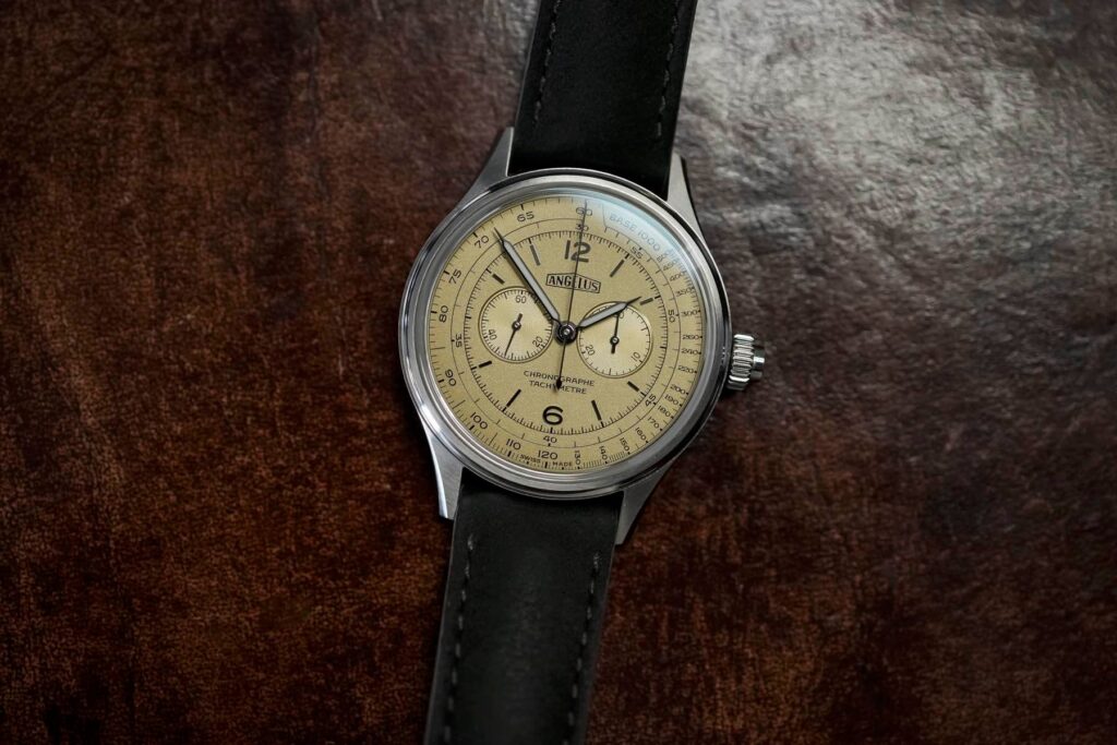 Introducing: The Monochrome Montre De Souscription 5 — Angelus Chronographe Tachymètre