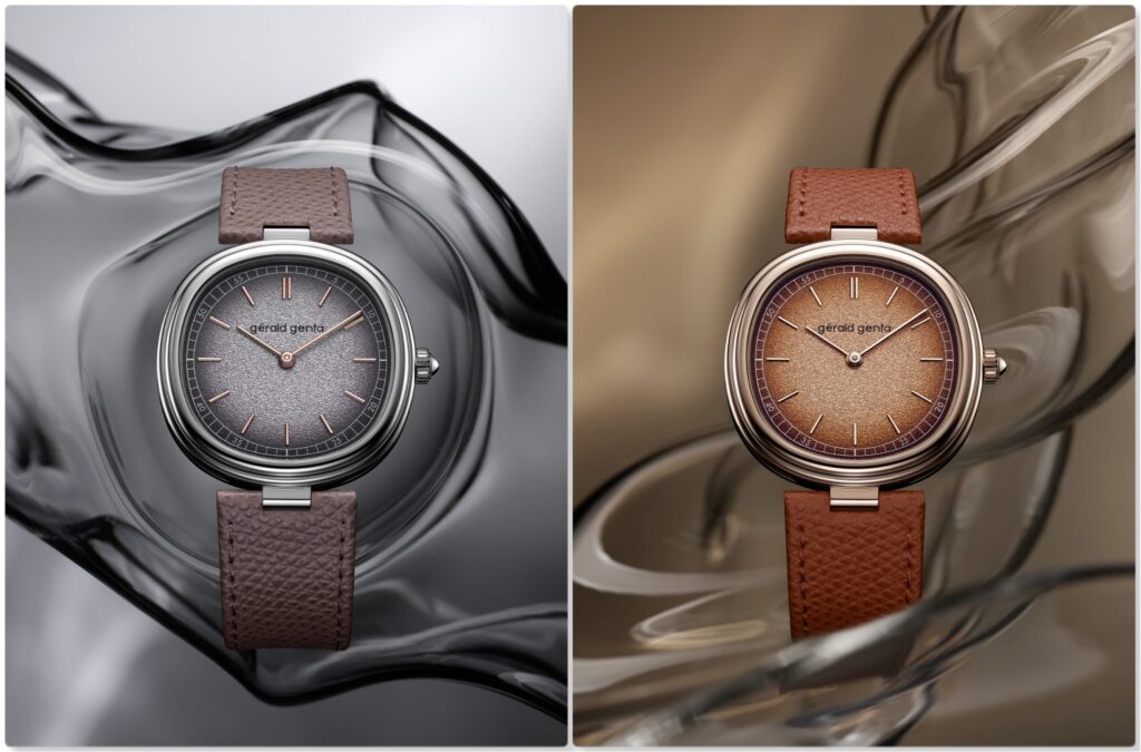 Introducing: Two New Gérald Genta Geneva Time Only Grafite And Marrone Watches In White And Pink Gold