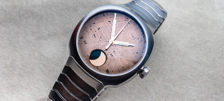 H. Moser & Cie. Streamliner Perpetual Moonphase Concept Meteorite Watch Hands-On