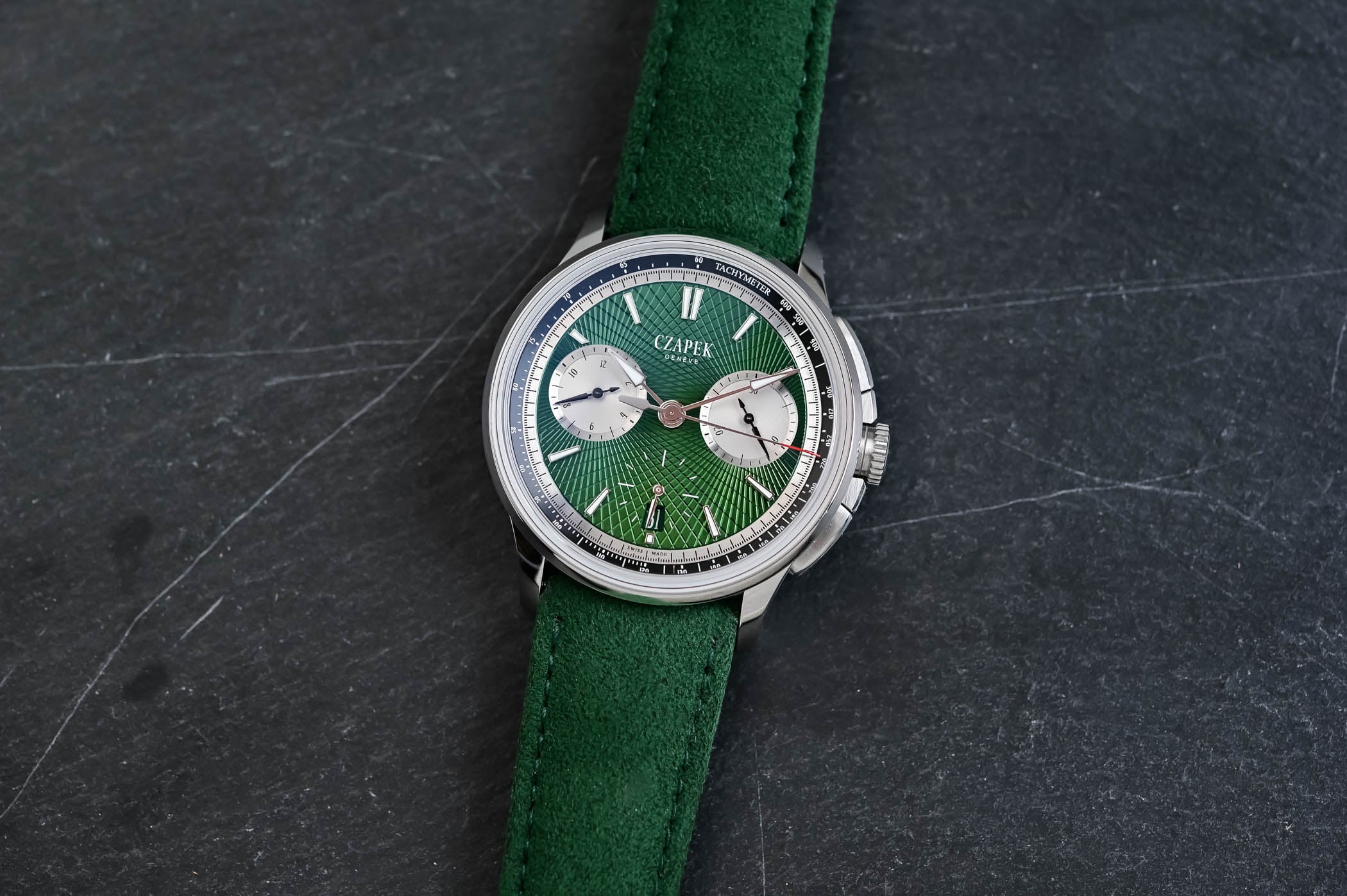 New: Czapek Faubourg de Cracovie “Crossroads” Victory Green Chronograph