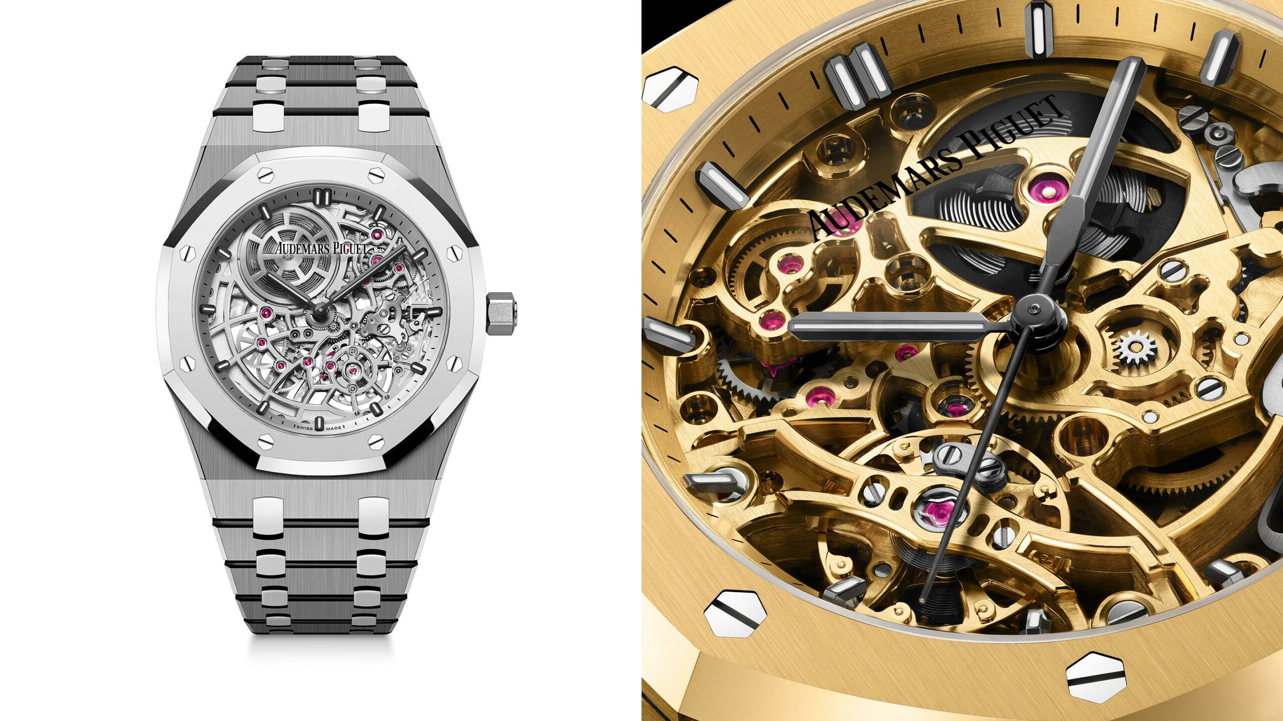 Introducing: The New Audemars Piguet Royal Oak Openworked “Jumbo” and 37mm Double Balance Wheel Models in Bulk Metallic Glass And Yellow Gold