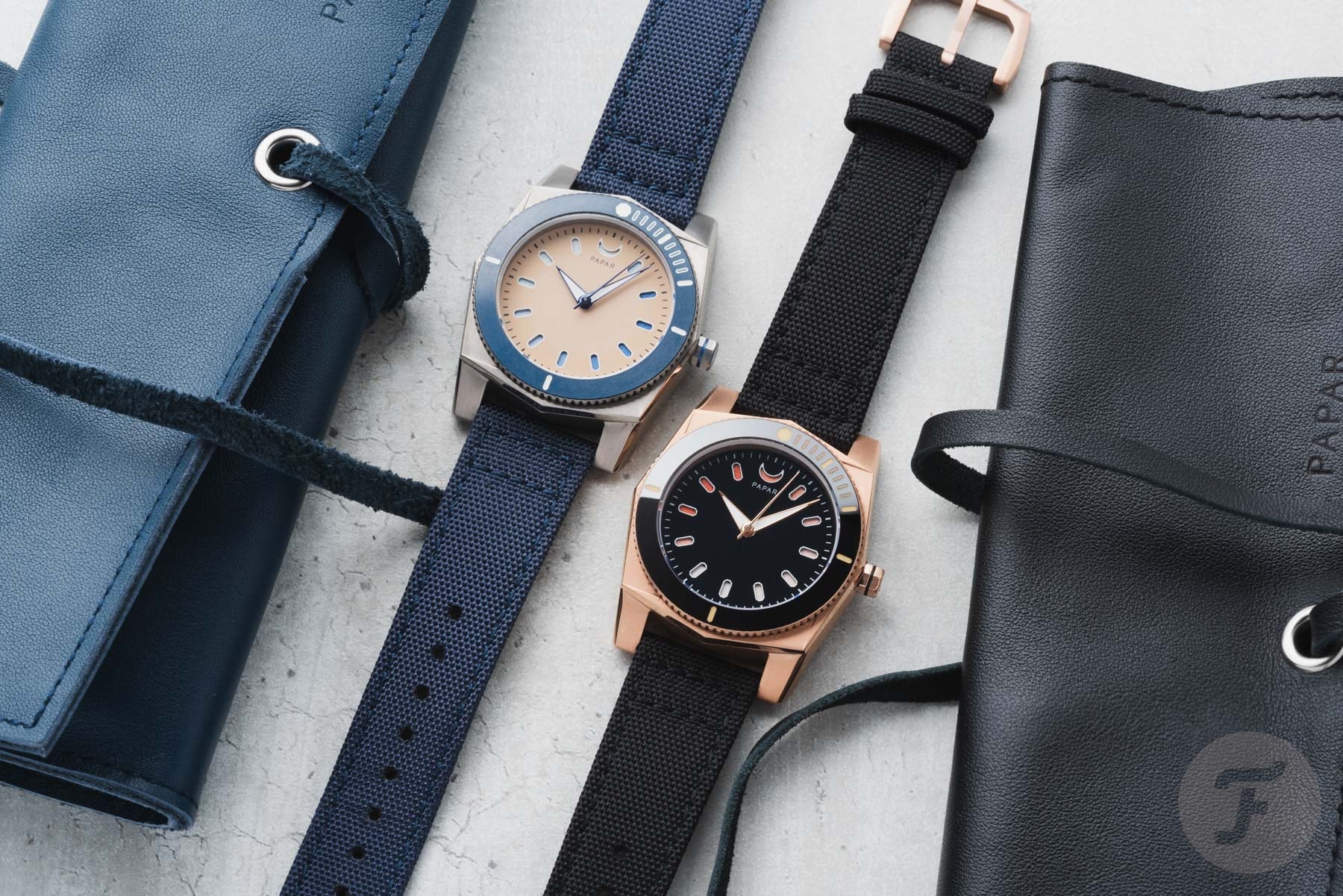 Hands-On With The Angular Papar Cenote Titanium + Blue And Rose Gold Titanium