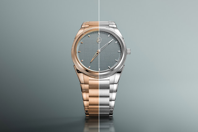 Parmigiani Fleurier Tonda PF Micro-Rotor Agave Blue in stainless steel and rose gold