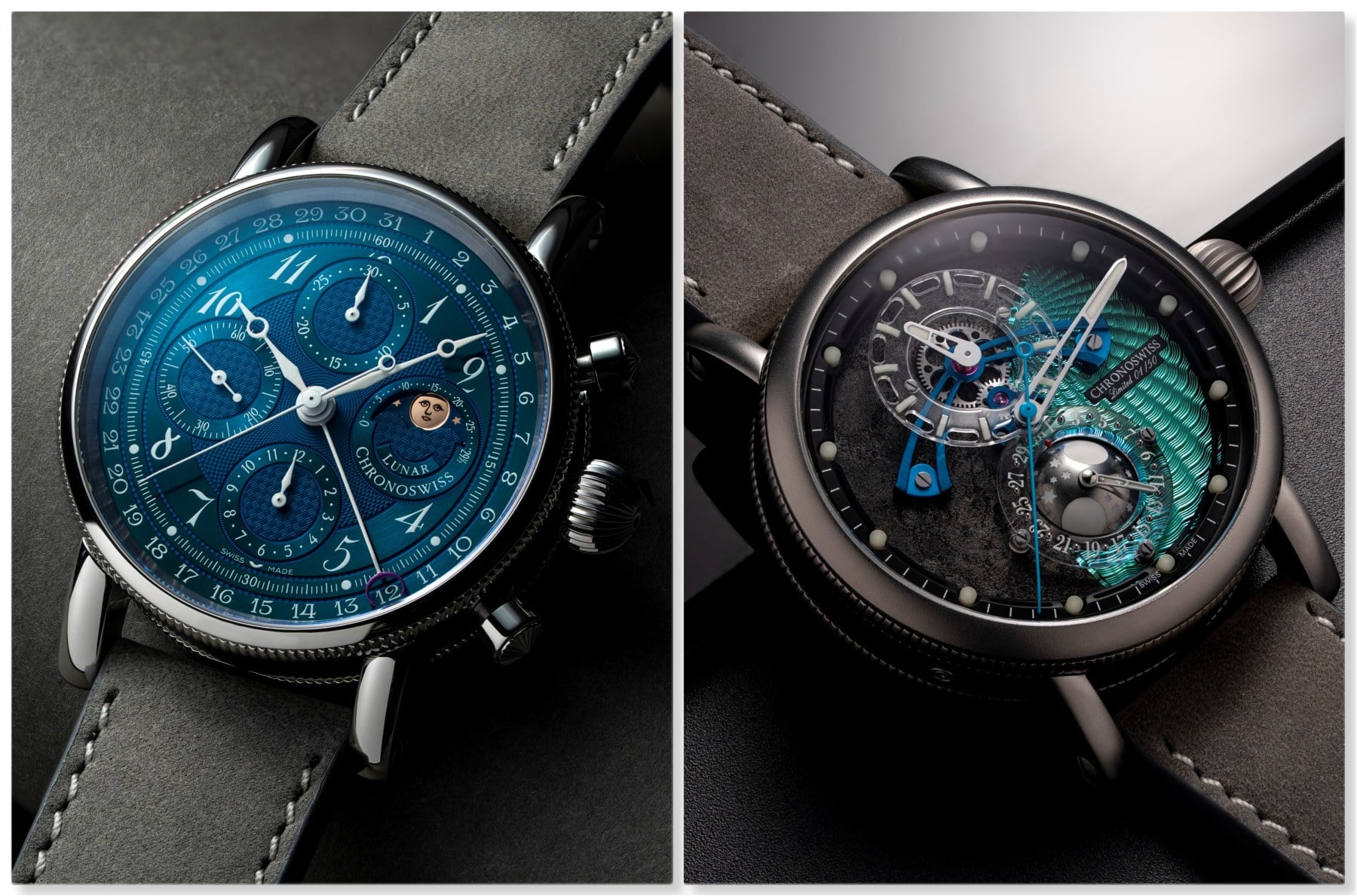 This Is How Chronoswiss Sees The Moon: Introducing The Lunar Chronograph Aurora And Space Timer Gravity