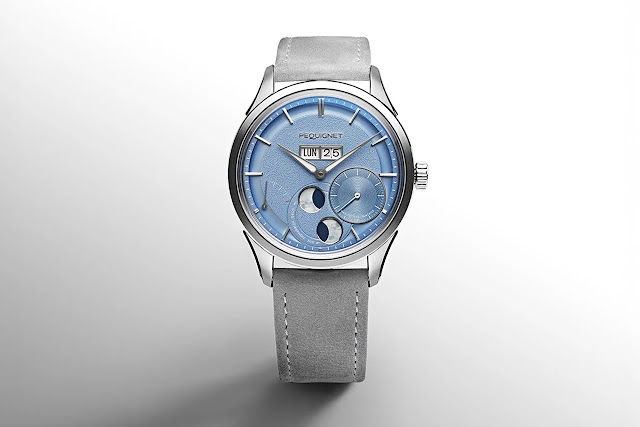 Pequignet Royale Paris 39.5 mm with icy blue dial