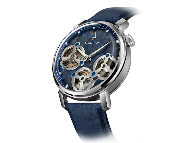 Accutron Spaceview Evolution with forged carbon dials