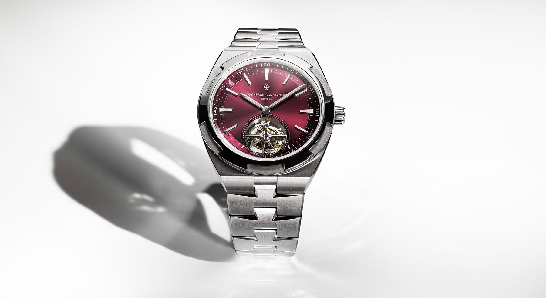 Vacheron Constantin Introduces A New Overseas Tourbillon In Titanium With A Deep Red Dial