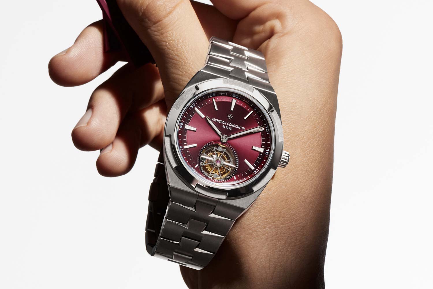 Vacheron Constantin Introduces a New Titanium Tourbillon with a Deep Red Dial