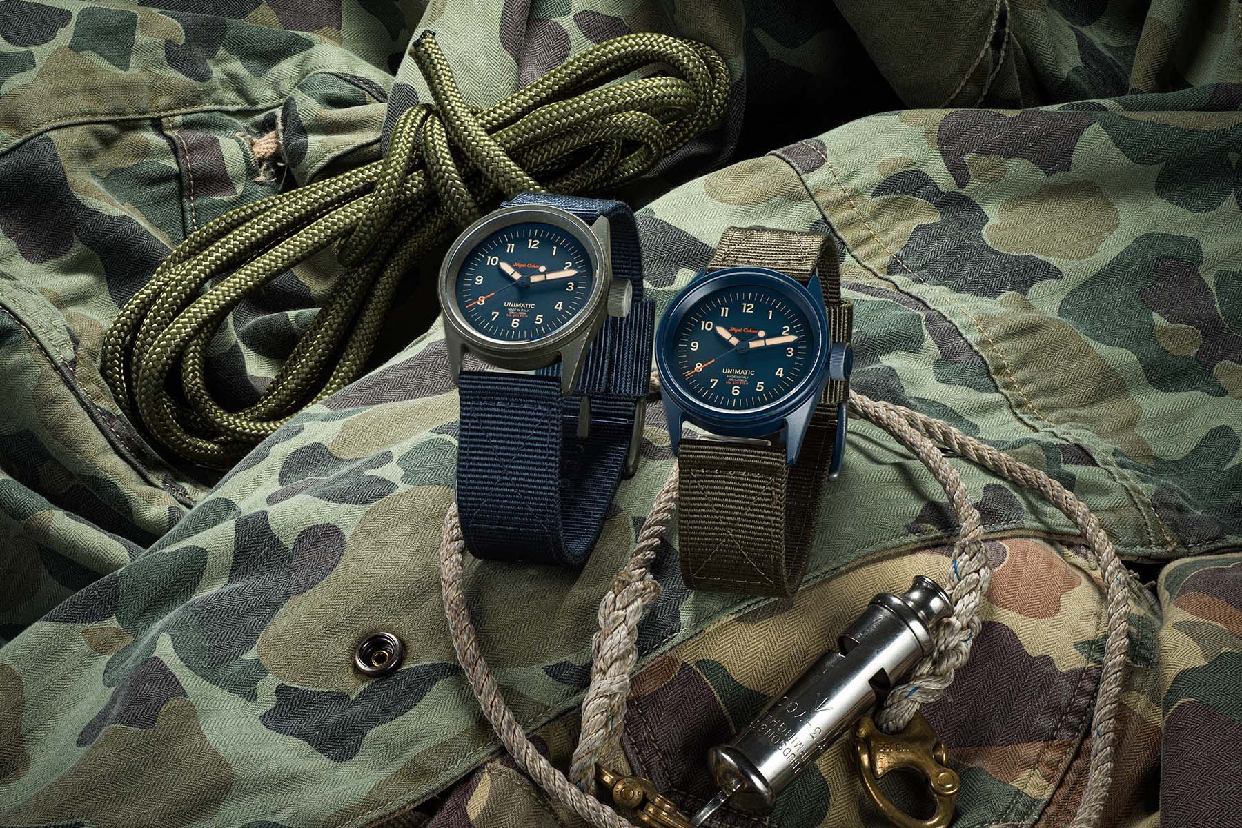 Unimatic Releases The Modello Cinque UT5-TANC Created With Nigel Cabourn and The Armoury