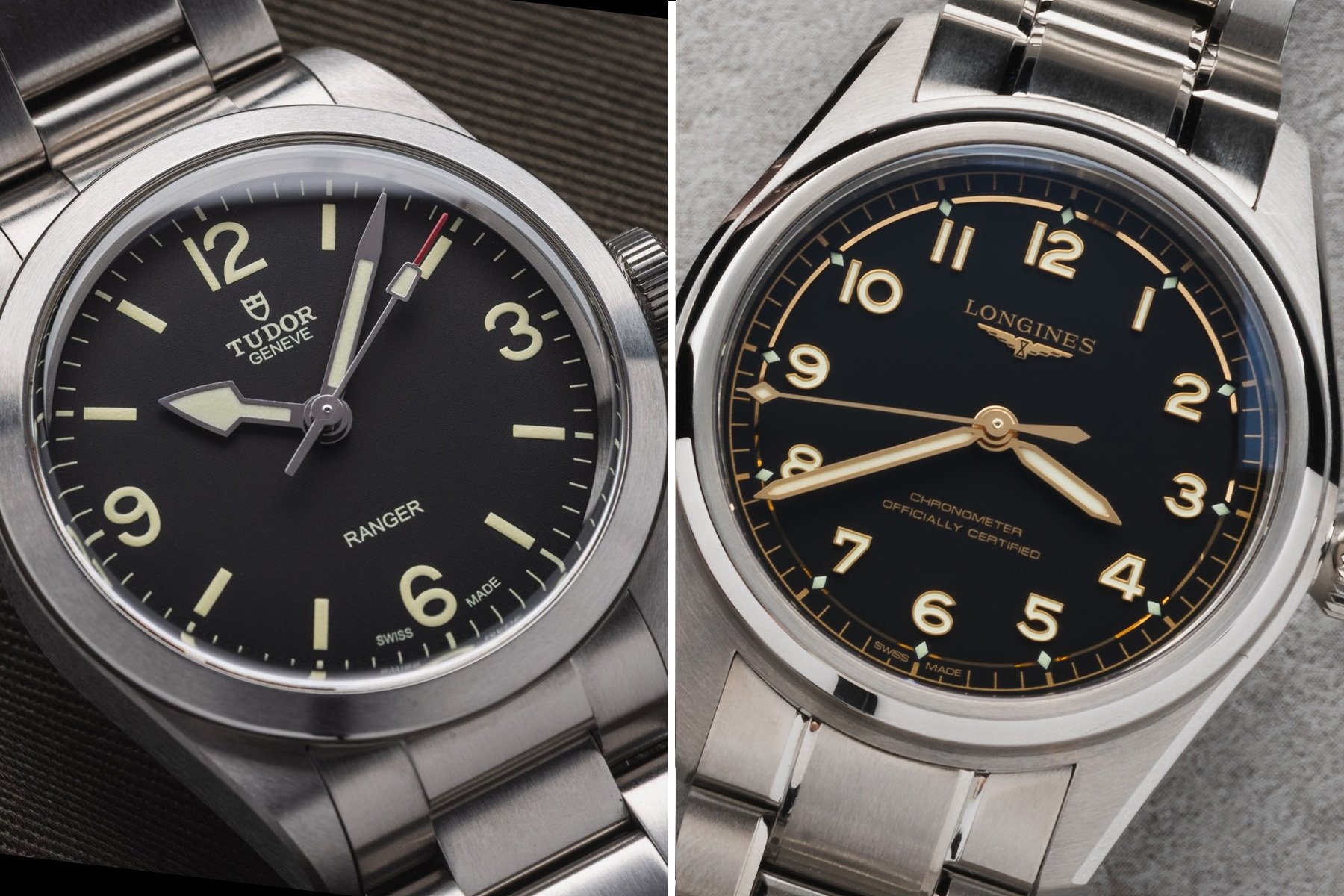 Sunday Morning Showdown: Tudor Ranger (39mm) Vs. Longines Spirit Pilot
