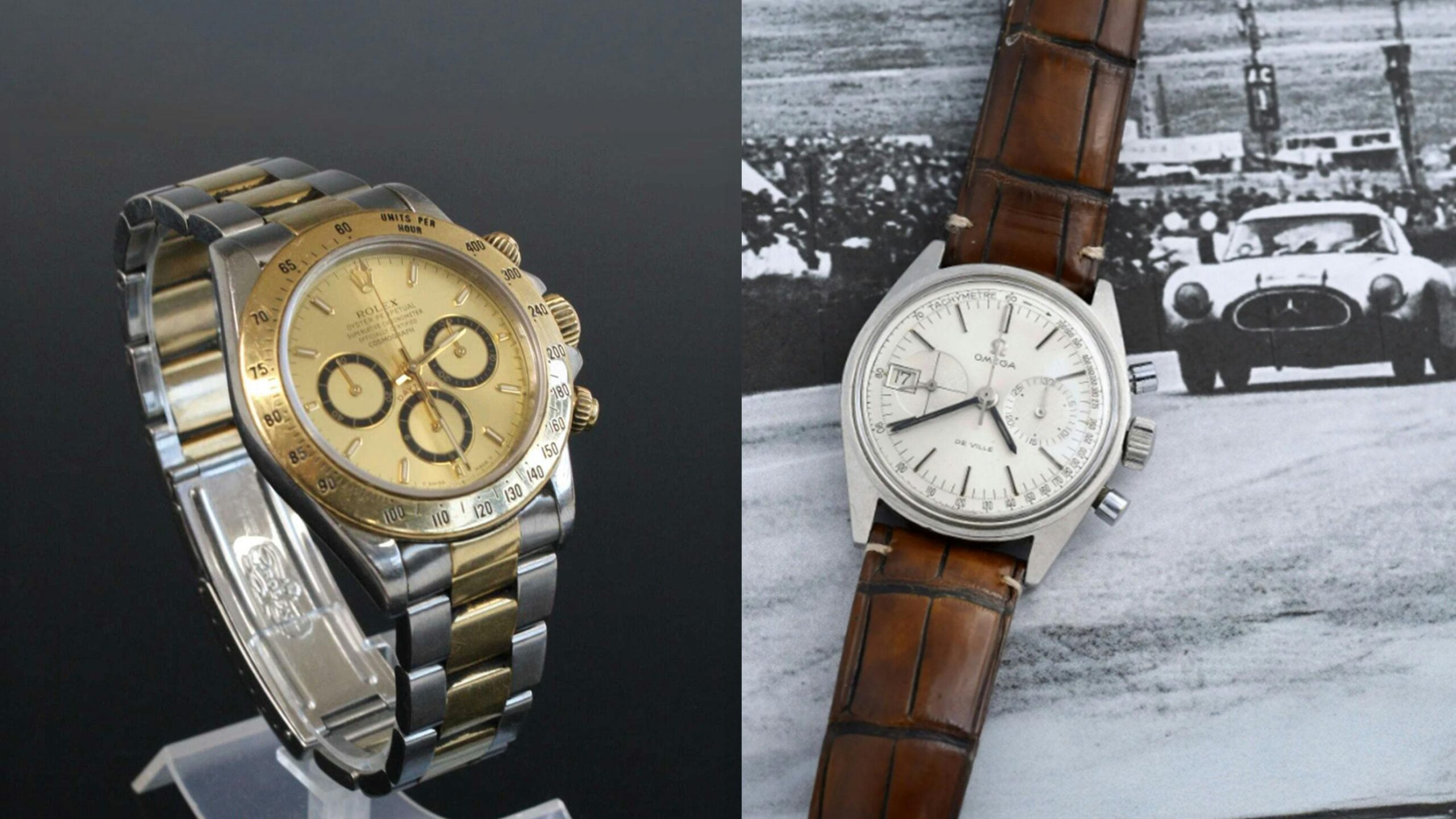 Bring a Loupe: A Five-Digit “Inverted Six” Rolex Daytona, A Cartier Tortue Monopoussoir, A Omega Chronographe de Ville Sport, And More
