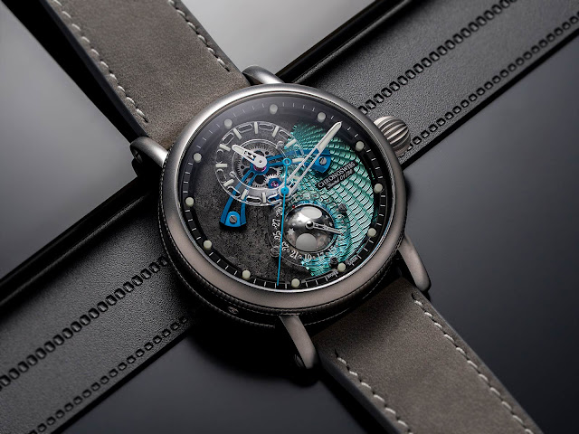 Chronoswiss Space Timer Gravity: regulator display with moonphases
