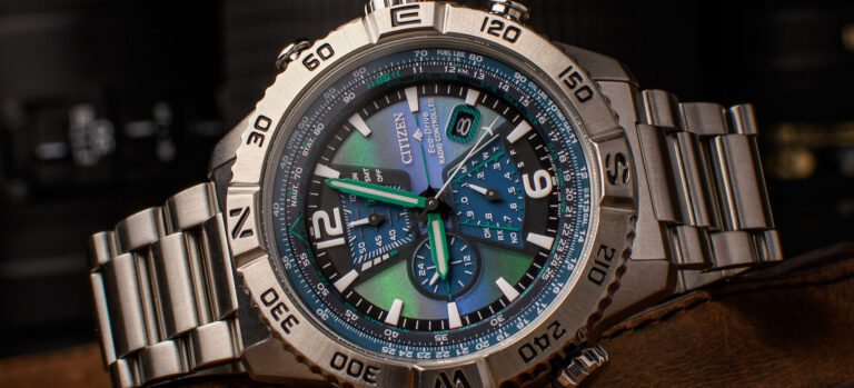 The Citizen Promaster Navihawk A-T Watch Evokes Shifting Hues Of The Aurora Borealis